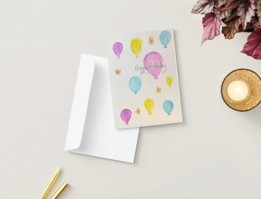 Happy Birthday | Embroidery Greeting Card | handcrafted | special gift