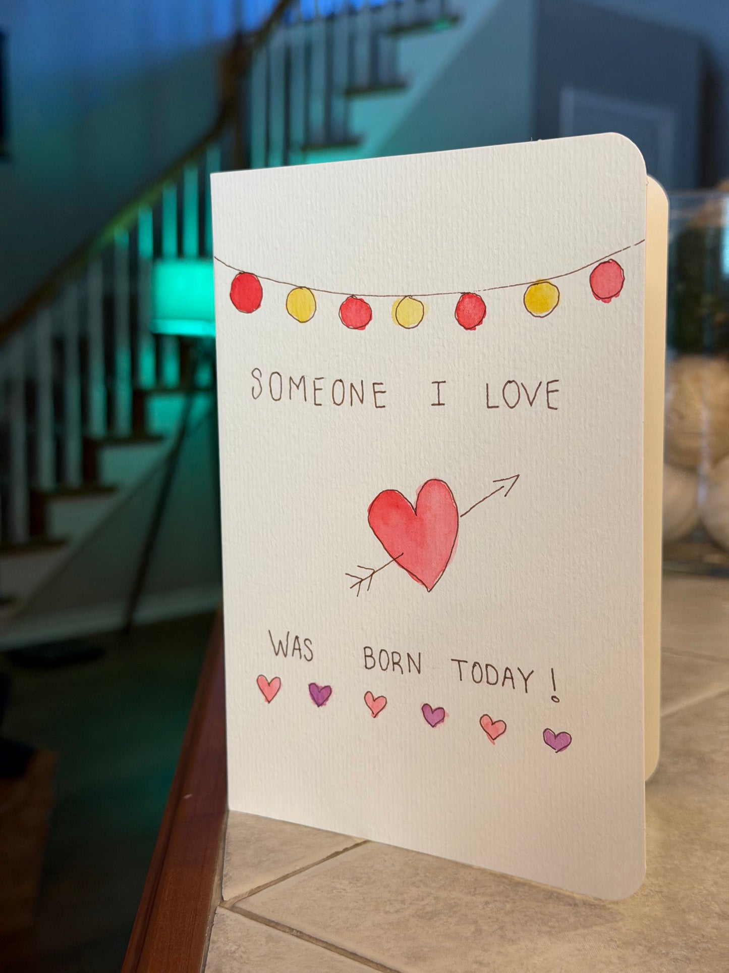 Personalized Greeting Card | hand painted | special gift