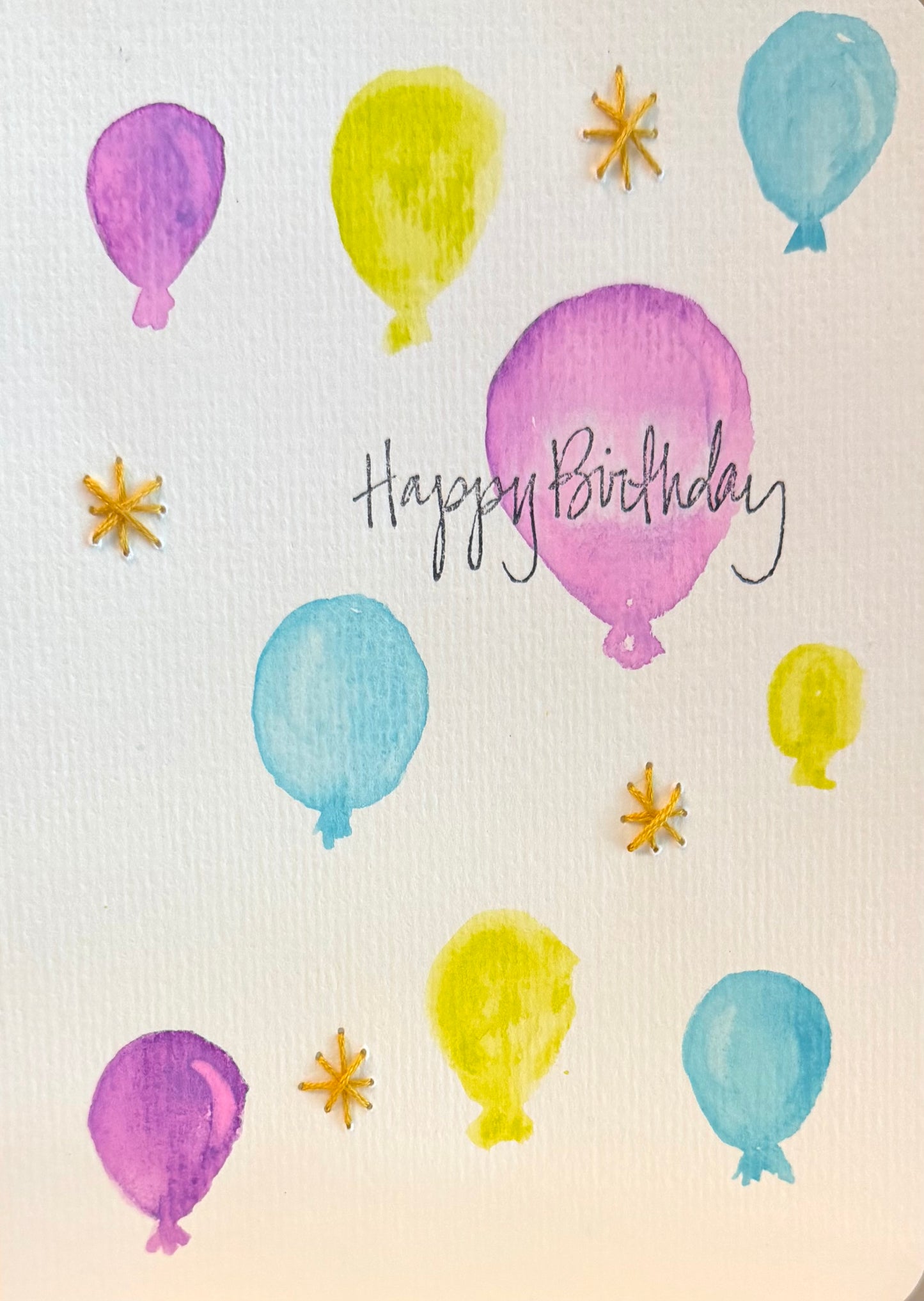 Happy Birthday | Embroidery Greeting Card | handcrafted | special gift