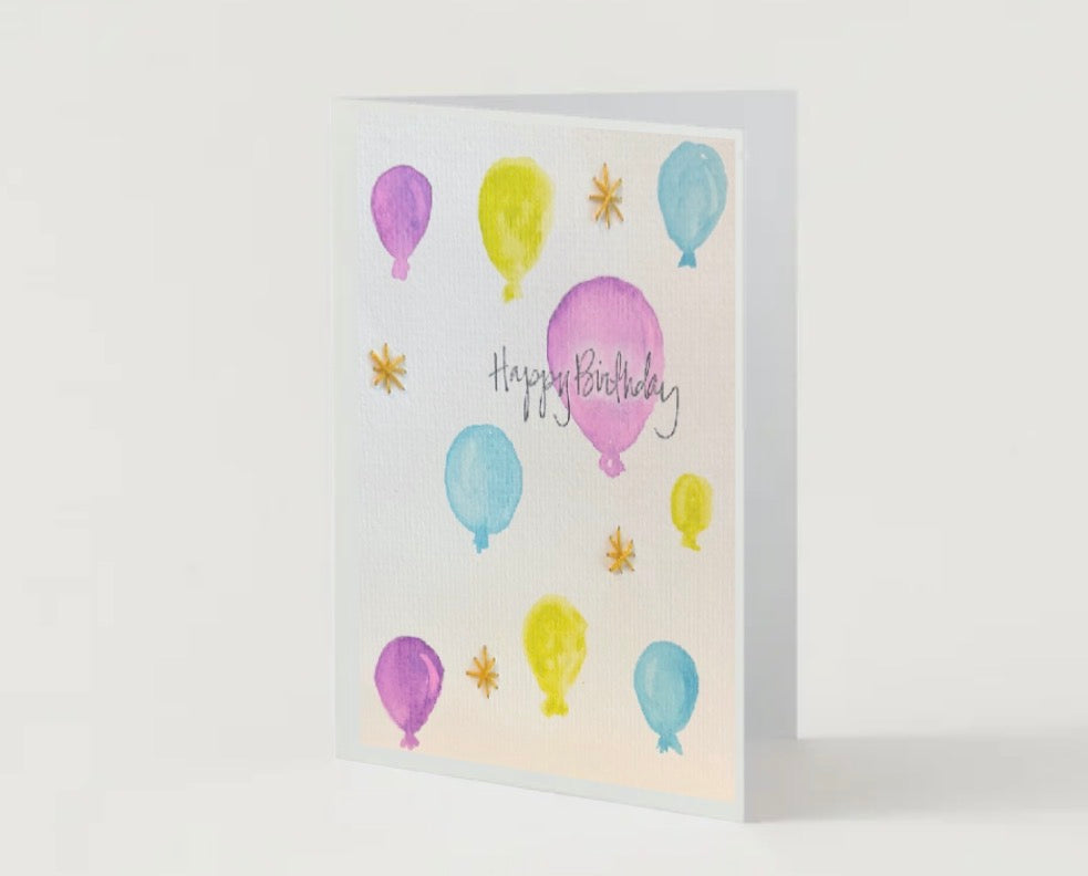 Happy Birthday | Embroidery Greeting Card | handcrafted | special gift