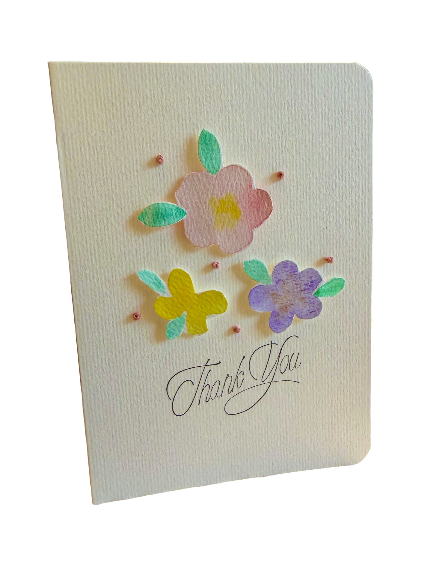 Thank You | Embroidery Greeting Card | handcrafted | special gift